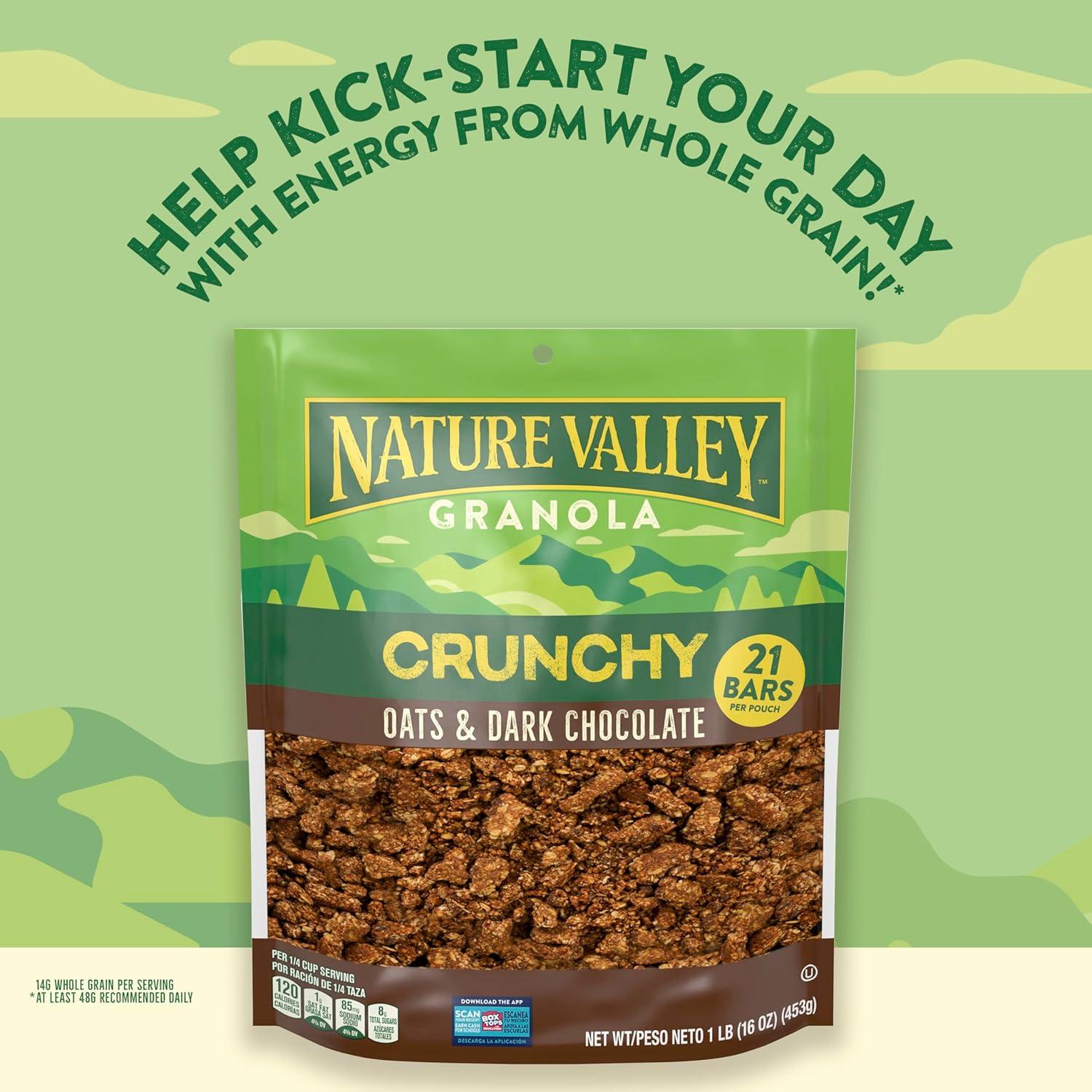 image:imageNature Valley Granola Oats and Dark Chocolate Crunchy Granola Loose Granola Made With Whole Grain Oats 16 OZ Resealable Bag