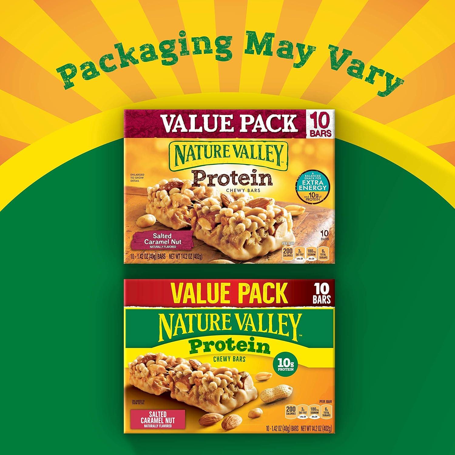 image:imageNature Valley Protein Granola Bars Salted Caramel Nut Snack Bars 10 ct 142 OZ