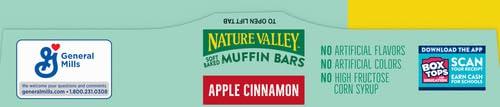 image:imageNature Valley SoftBaked Muffin Bars Apple Cinnamon Snack Bars 5 Bars 62 OZApple Cinnamon