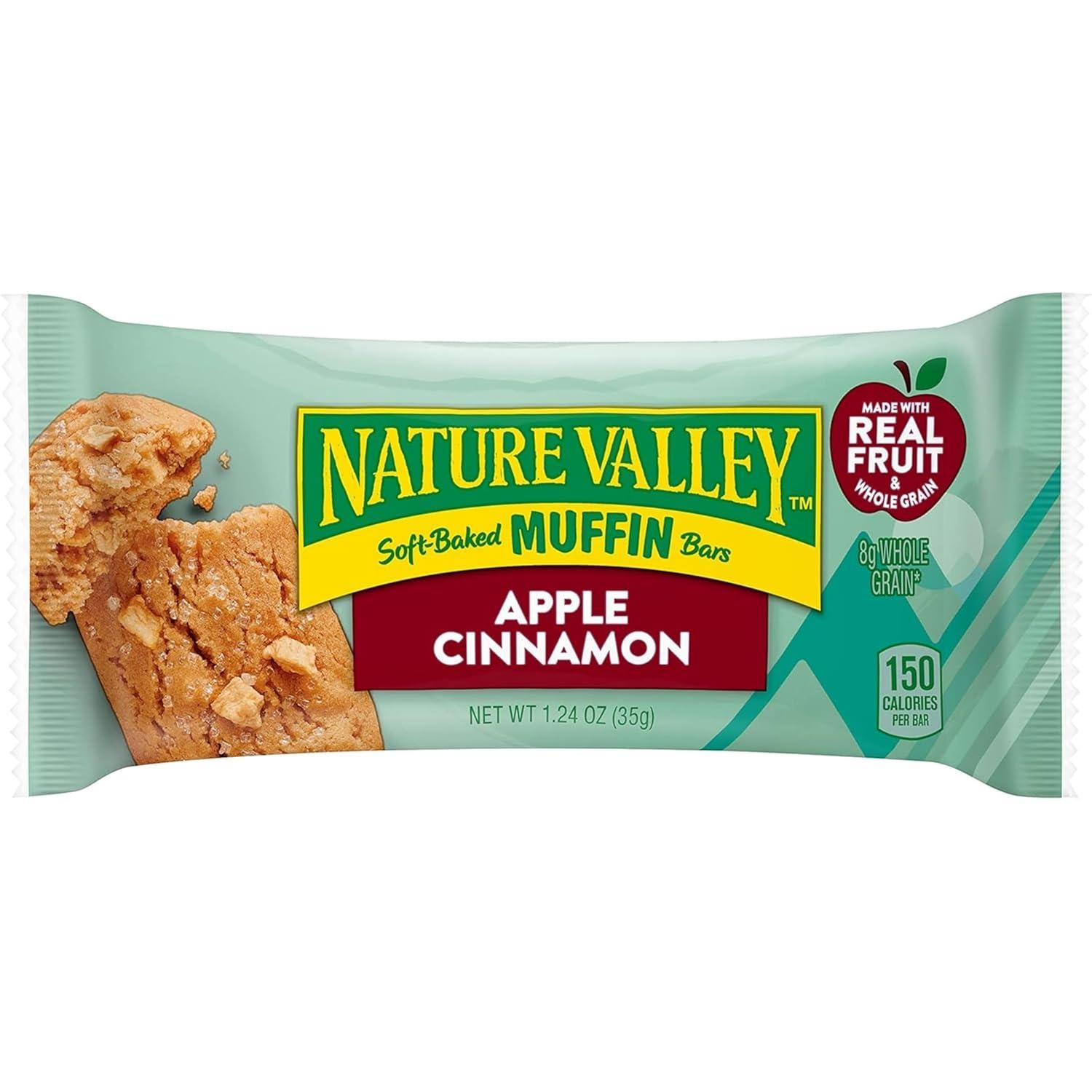 image:imageNature Valley SoftBaked Muffin Bars Blueberry Snack Bars 5 Bars 62 OZApple Cinnamon
