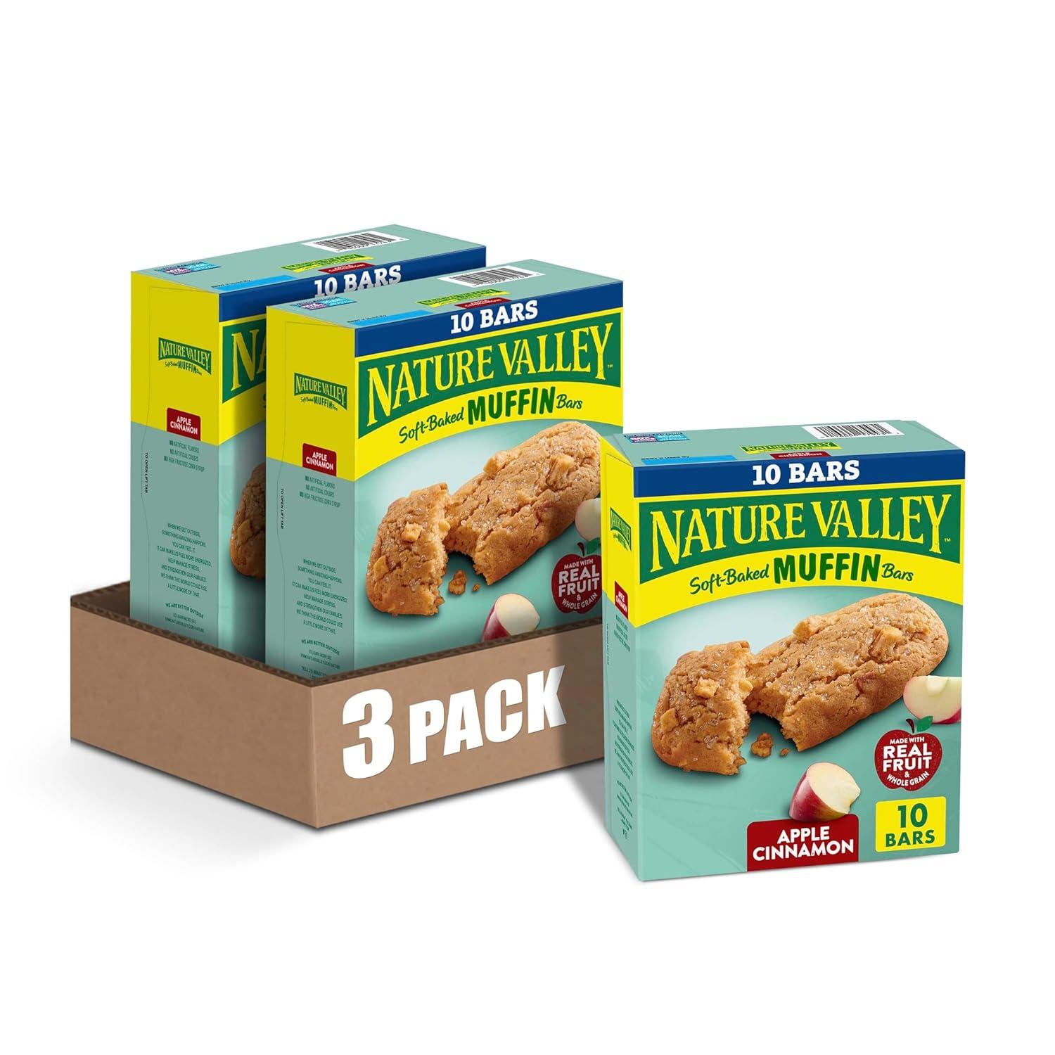 image:imageNature Valley SoftBaked Muffin Bars Blueberry Snack Bars 5 Bars 62 OZApple Cinnamon