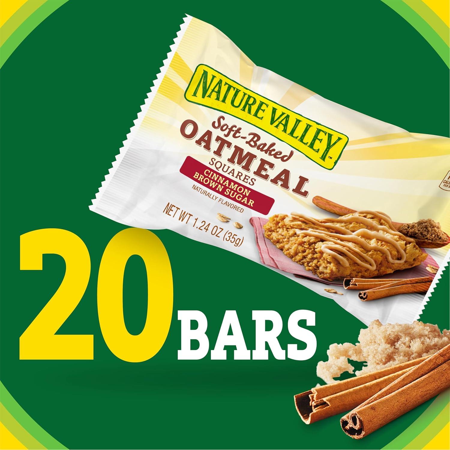 image:imageNature Valley SoftBaked Oatmeal Squares Cinnamon Brown Sugar 6 ct 744 OZCinnamon Brown Sugar