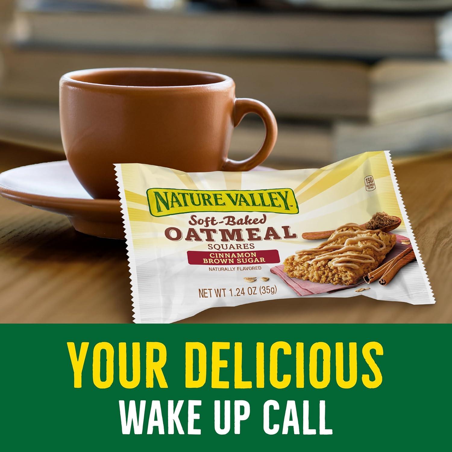 image:imageNature Valley SoftBaked Oatmeal Squares Cinnamon Brown Sugar 6 ct 744 OZCinnamon Brown Sugar