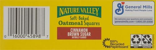 image:imageNature Valley SoftBaked Oatmeal Squares Cinnamon Brown Sugar 6 ct 744 OZCinnamon Brown Sugar