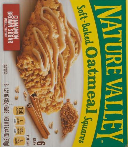image:imageNature Valley SoftBaked Oatmeal Squares Cinnamon Brown Sugar 6 ct 744 OZCinnamon Brown Sugar