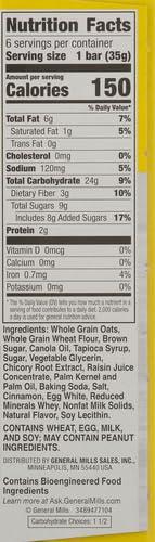 image:imageNature Valley SoftBaked Oatmeal Squares Cinnamon Brown Sugar 6 ct 744 OZCinnamon Brown Sugar