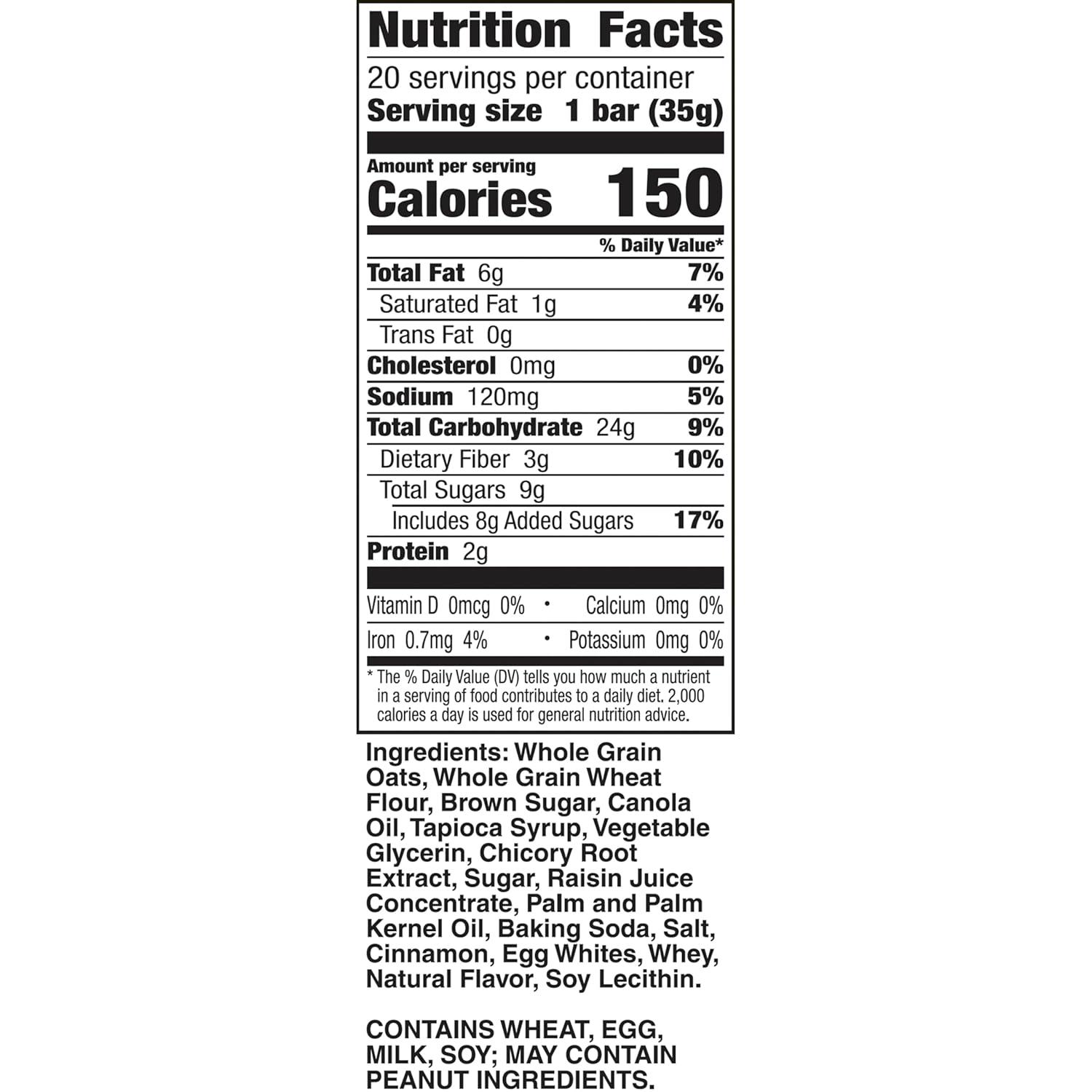 image:imageNature Valley SoftBaked Oatmeal Squares Cinnamon Brown Sugar 6 ct 744 OZCinnamon Brown Sugar