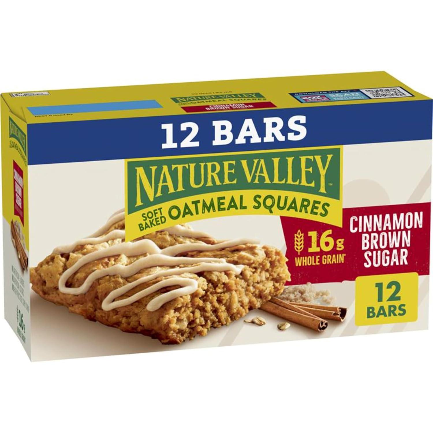 image:imageNature Valley SoftBaked Oatmeal Squares Cinnamon Brown Sugar 6 ct 744 OZCinnamon Brown Sugar