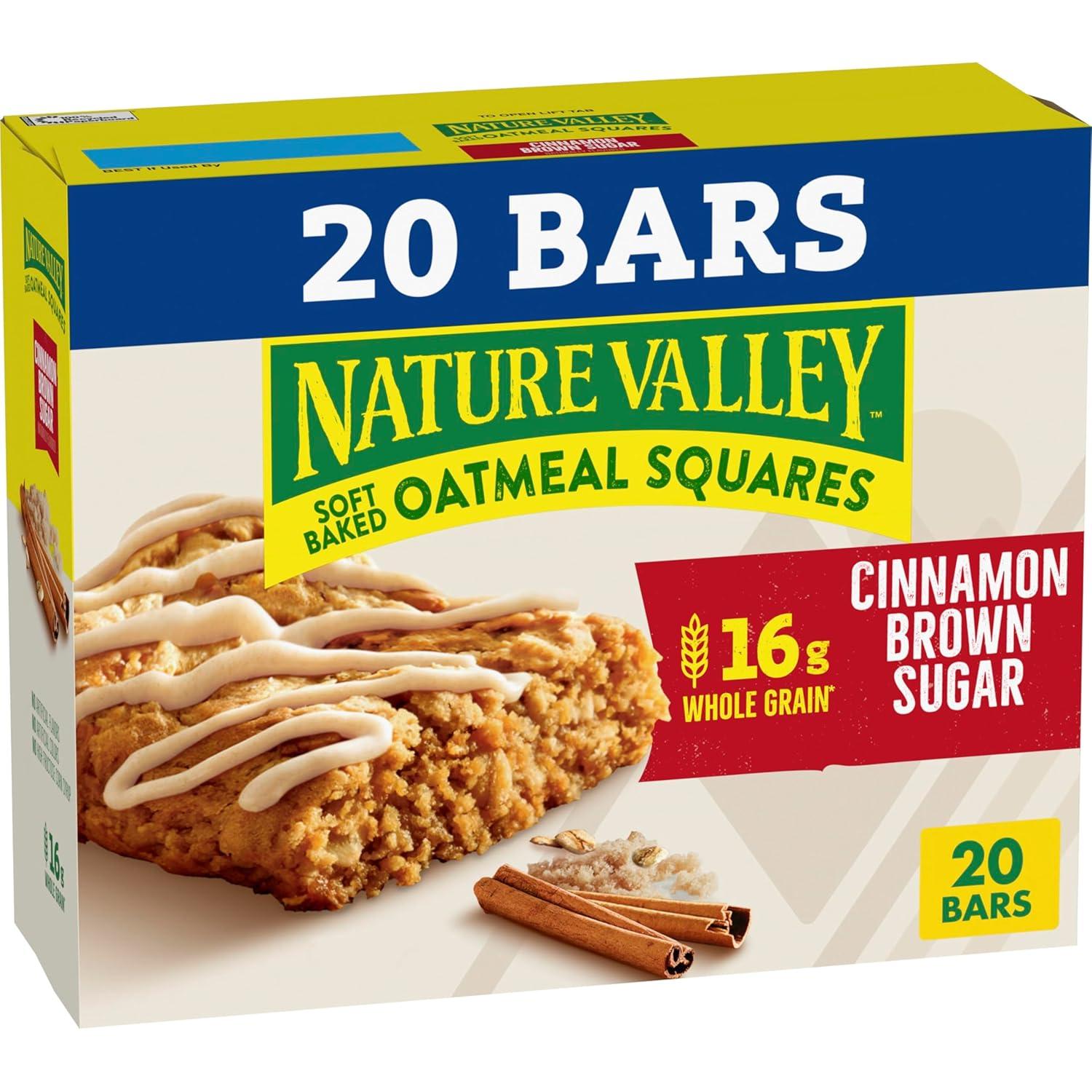 image:imageNature Valley SoftBaked Oatmeal Squares Cinnamon Brown Sugar 6 ct 744 OZCinnamon Brown Sugar