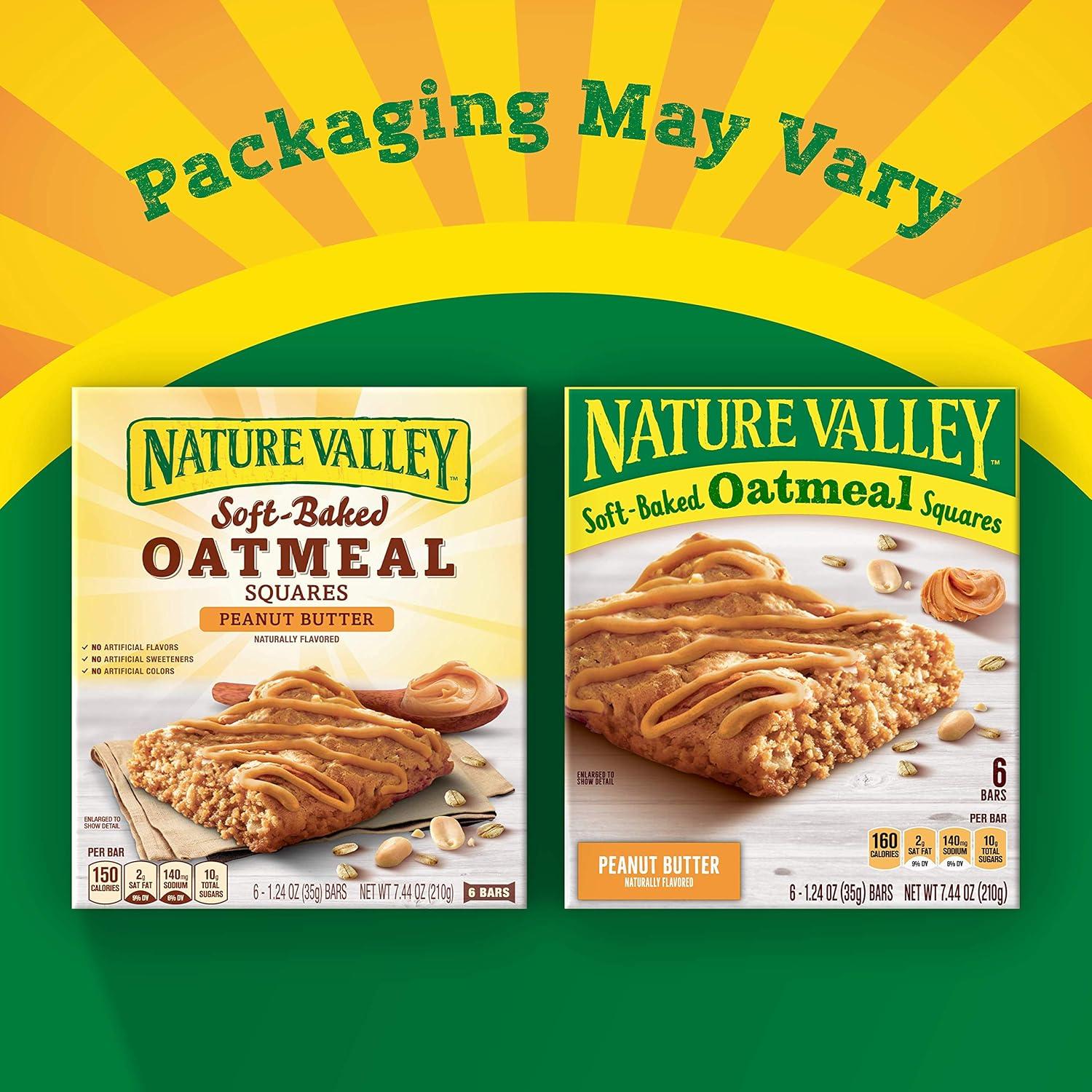 image:imageNature Valley SoftBaked Oatmeal Squares Cinnamon Brown Sugar 6 ct 744 OZPeanut Butter