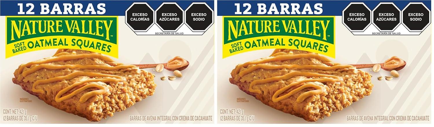 image:imageNature Valley SoftBaked Oatmeal Squares Cinnamon Brown Sugar 6 ct 744 OZPeanut Butter