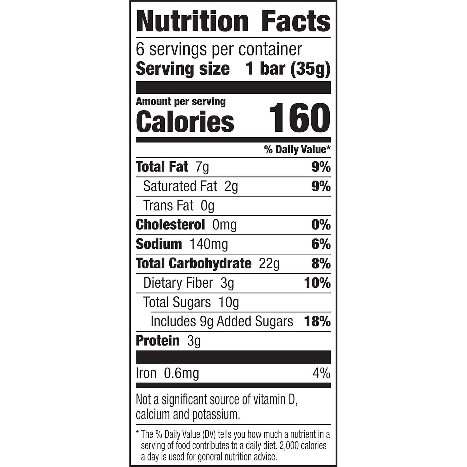 image:imageNature Valley SoftBaked Oatmeal Squares Cinnamon Brown Sugar 6 ct 744 OZPeanut Butter