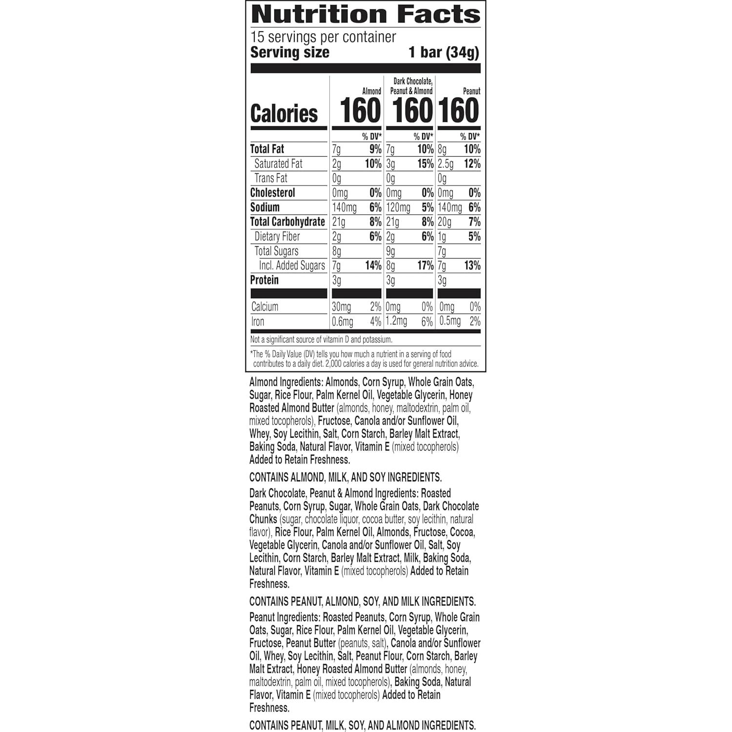 image:imageNature Valley Sweet and Salty Nut Granola Bars Variety Pack 15 Bars 18 ozVariety Pack