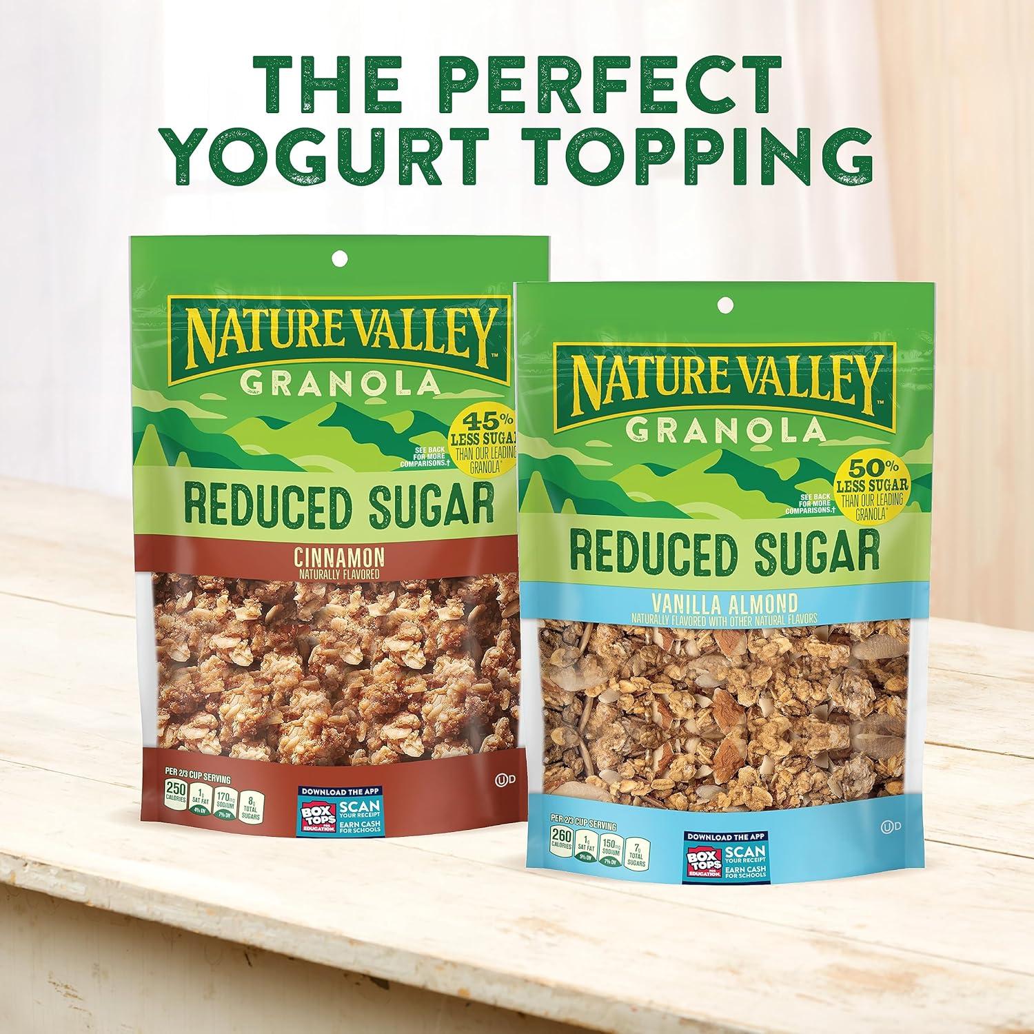 image:imageNature Valley Vanilla Almond Reduced Sugar Granola 11 OZ Bag Pack of 4Cinnamon