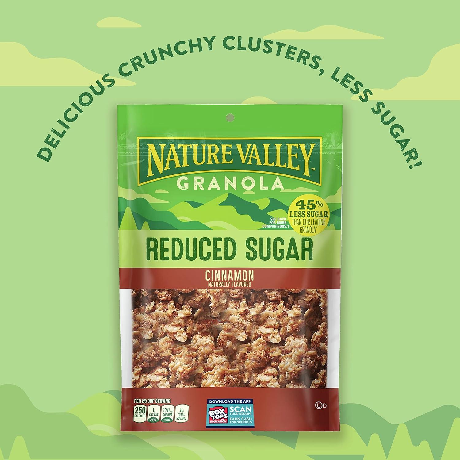 image:imageNature Valley Vanilla Almond Reduced Sugar Granola 11 OZ Bag Pack of 4Cinnamon