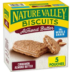 image:imageNature Valley Biscuit Sandwiches Cocoa Almond Butter 5 ct 675 OZ Pack of 12Almond Butter