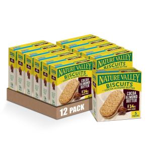 image:imageNature Valley Biscuit Sandwiches Cocoa Almond Butter 5 ct 675 OZ Pack of 12Cocoa Almond Butter