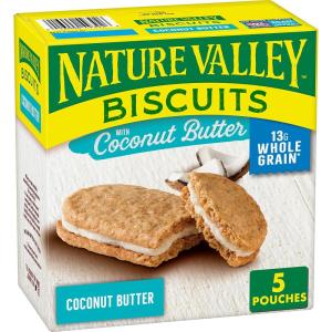 image:imageNature Valley Biscuit Sandwiches Cocoa Almond Butter 5 ct 675 OZ Pack of 12Coconut Butter