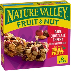 image:imageNature Valley Chewy Fruit amp Nut Granola Bars Cranberry Pomegranate 6 Bars 67 OZ Pack of 6Dark Chcolate Cherry