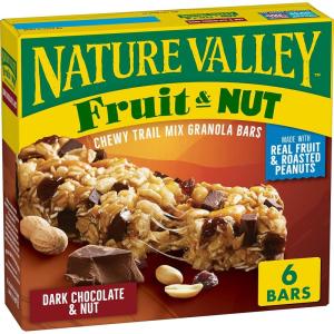 image:imageNature Valley Chewy Fruit amp Nut Granola Bars Cranberry Pomegranate 6 Bars 67 OZ Pack of 6Dark Chocolate Nut