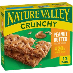 image:imageNature Valley Crunchy Granola Bars Peanut Butter 24 Bars 1788 OZ 12 PouchesPeanut Butter