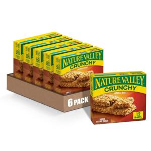 image:imageNature Valley Crunchy Granola Bars Pecan Crunch 149 oz 6 ct 12 bars Pack of 12Maple Brown Sugar