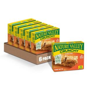 image:imageNature Valley Crunchy Granola Bars Pecan Crunch 149 oz 6 ct 12 bars Pack of 12Peanut Butter