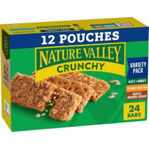 image:imageNature Valley Crunchy Granola Bars Variety Pack 24 Bars 1788 OZ 12 Pouches