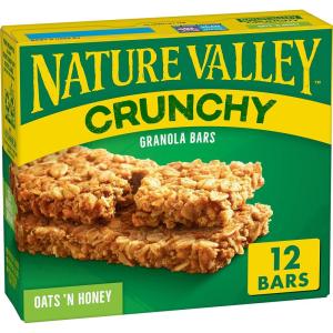 image:imageNature Valley Crunchy Oats n Honey Granola Bars 60 Bars 447 OZ 30 PouchesOats n Honey