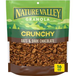 image:imageNature Valley Granola Oats and Dark Chocolate Crunchy Granola Loose Granola Made With Whole Grain Oats 16 OZ Resealable Bag