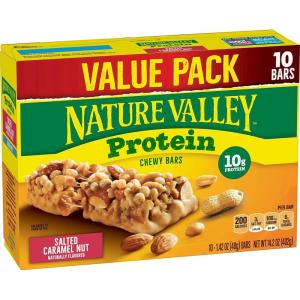 image:imageNature Valley Protein Granola Bars Salted Caramel Nut Snack Bars 10 ct 142 OZ