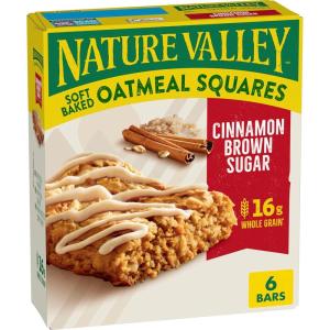 image:imageNature Valley SoftBaked Oatmeal Squares Cinnamon Brown Sugar 6 ct 744 OZCinnamon Brown Sugar