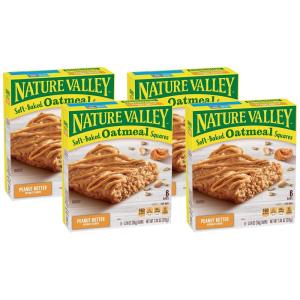 image:imageNature Valley SoftBaked Oatmeal Squares Peanut Butter Breakfast Snacks 6 ct 744 OZ6 Count Pack of 4
