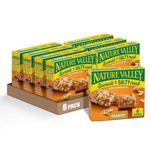 image:imageNature Valley Sweet and Salty Nut Granola Bars Peanut 6 Bars 72 oz Pack of 8